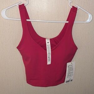 Lululemon Athletica Red Tank Top